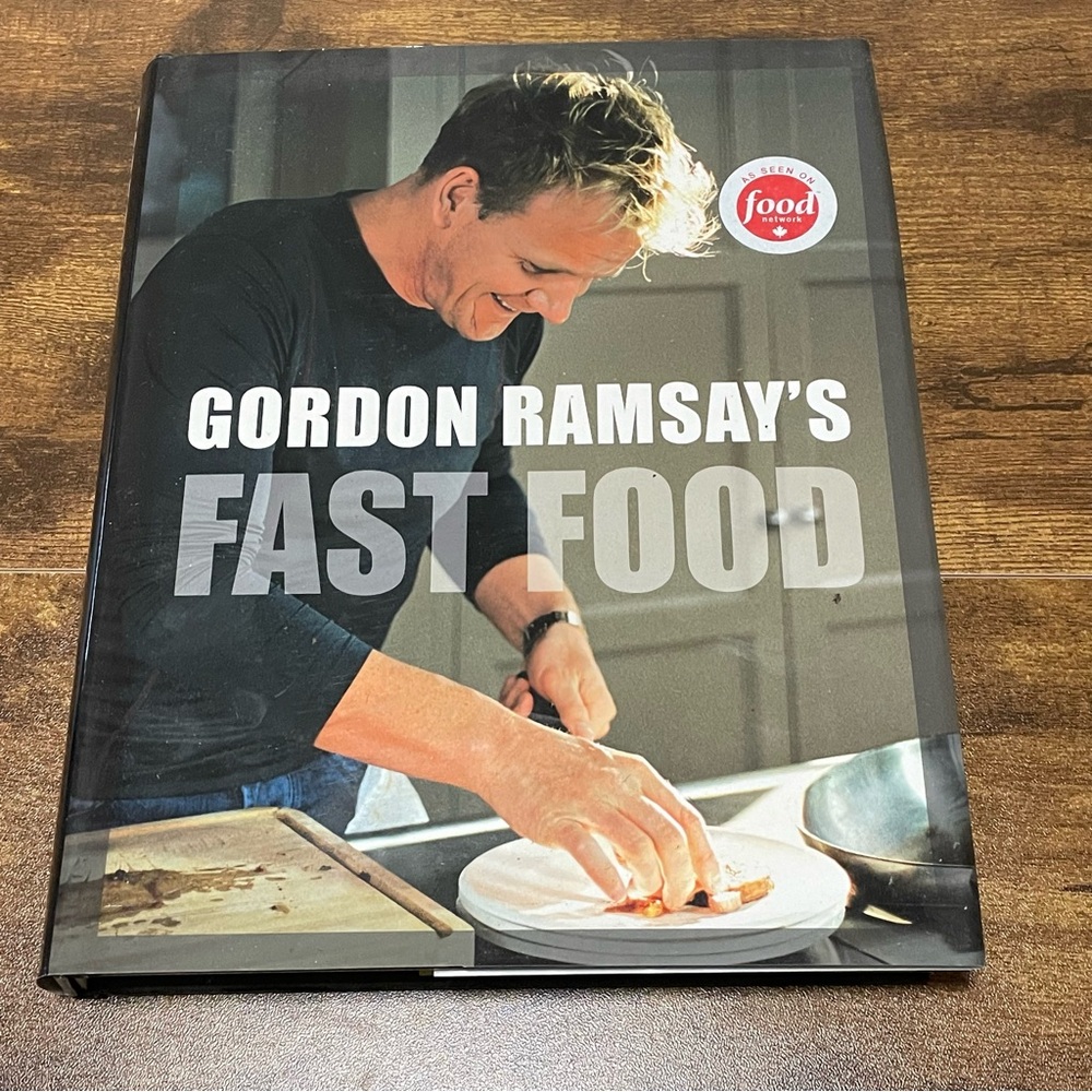 Gordon Ramsay’s Fast Food Hardcover Cookbook in excellent pre-owned condition